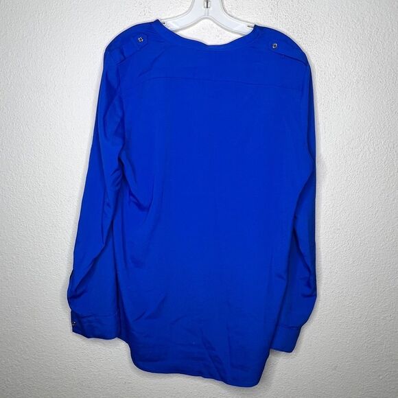 Calvin Klein Blue Blouse - Picture 3 of 7